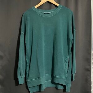 NEW Zenana Sweatshirt with Pockets Large Teal